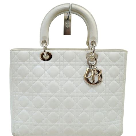 white dior bag price|lady dior bag white.